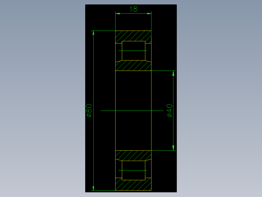 圆柱滚子轴承（GB283-87）NU208