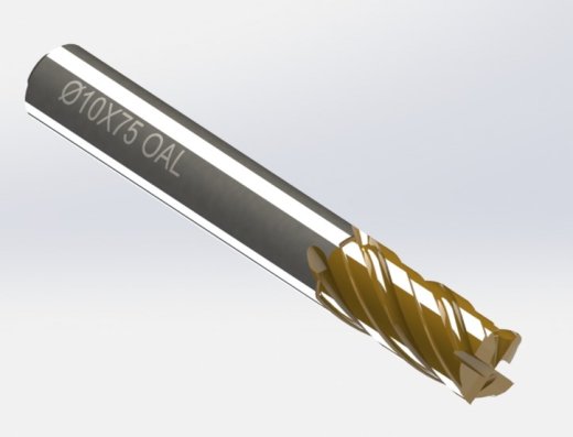 Ø10 mm 硬质合金立铣刀缩略图