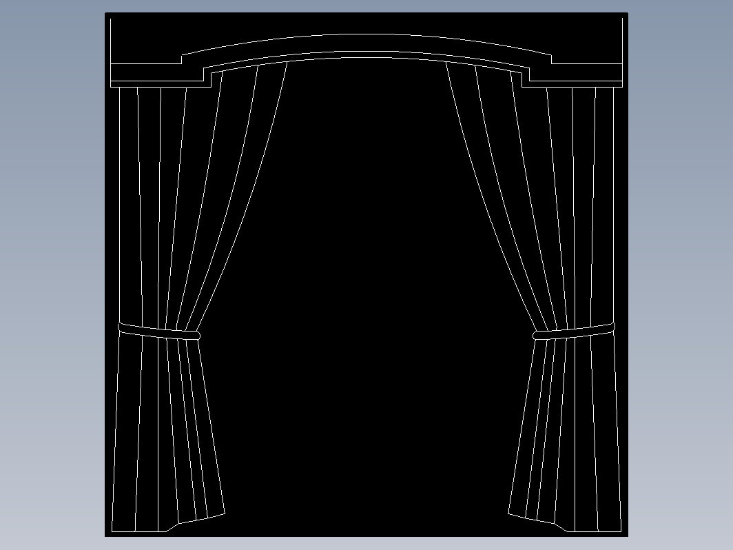建筑CAD常用千种图块之窗帘
