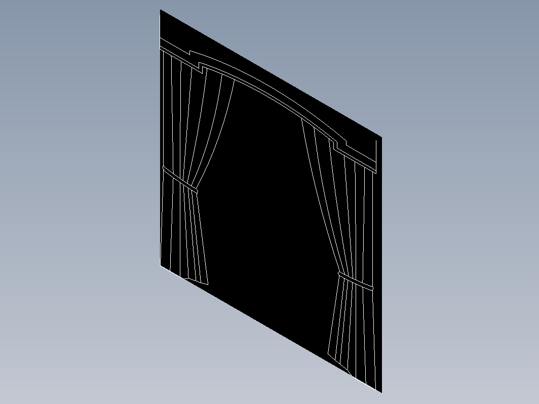 建筑CAD常用千种图块之窗帘