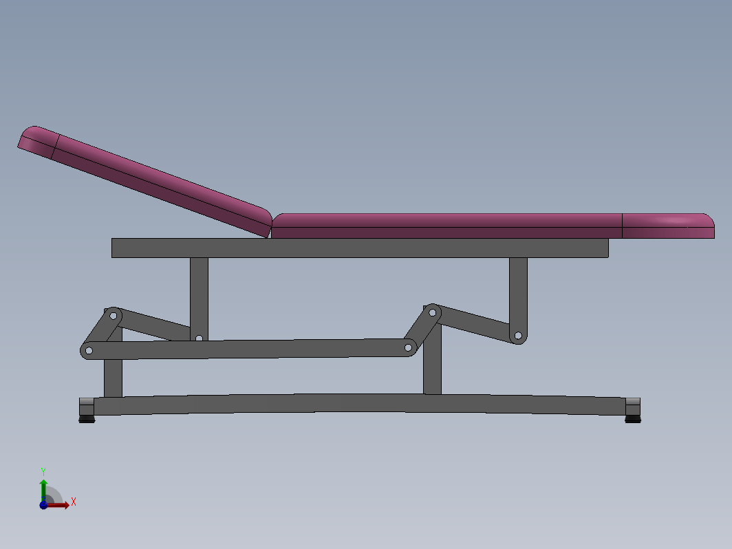 医院检查床模型