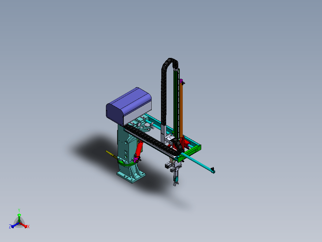 基于SOIDWORKS的斜臂式机械手设计三维SW2012带参++CAD+说明书