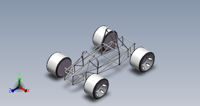 方程式车架模型