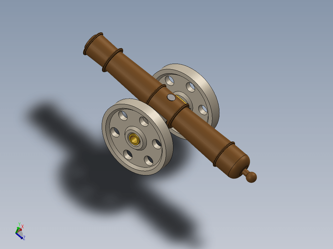 简易大炮模型