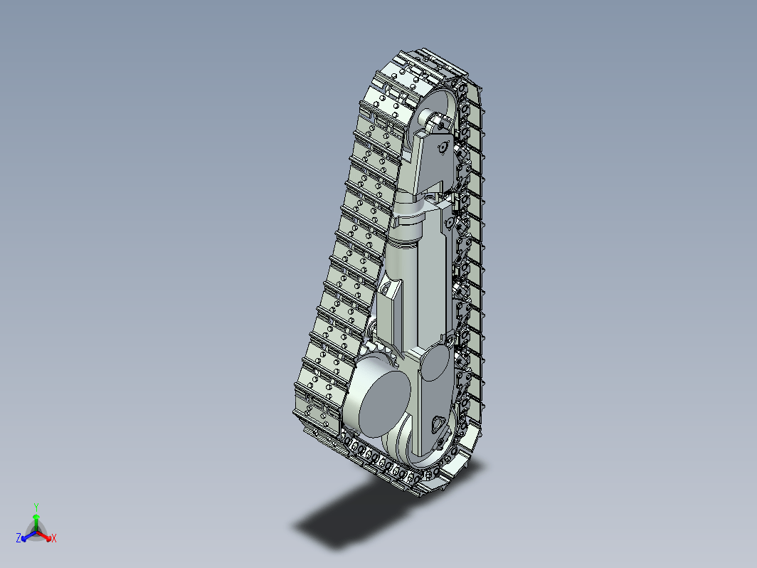 推土机履带轮结构3D图纸 AUTOCAD设计 dwg格式 IGES