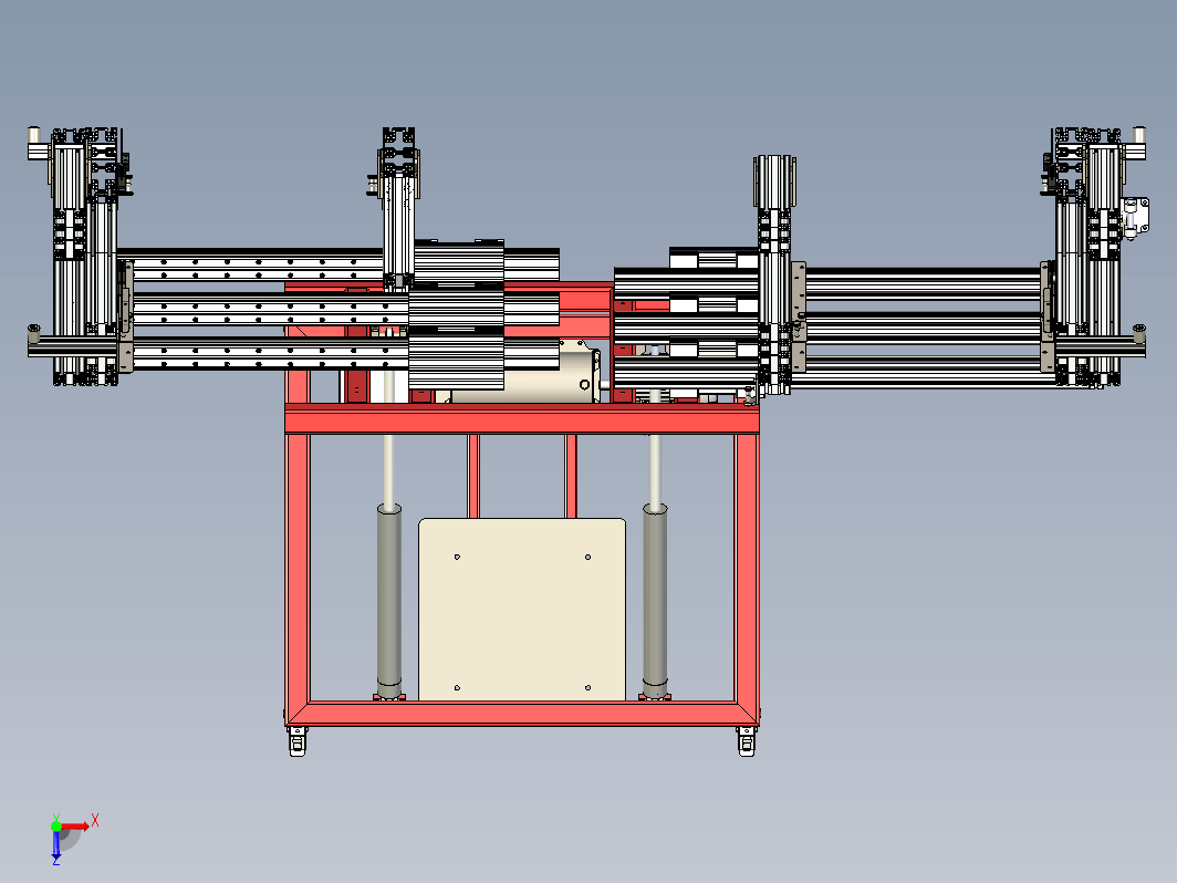 带倾斜副架的车顶装配夹具