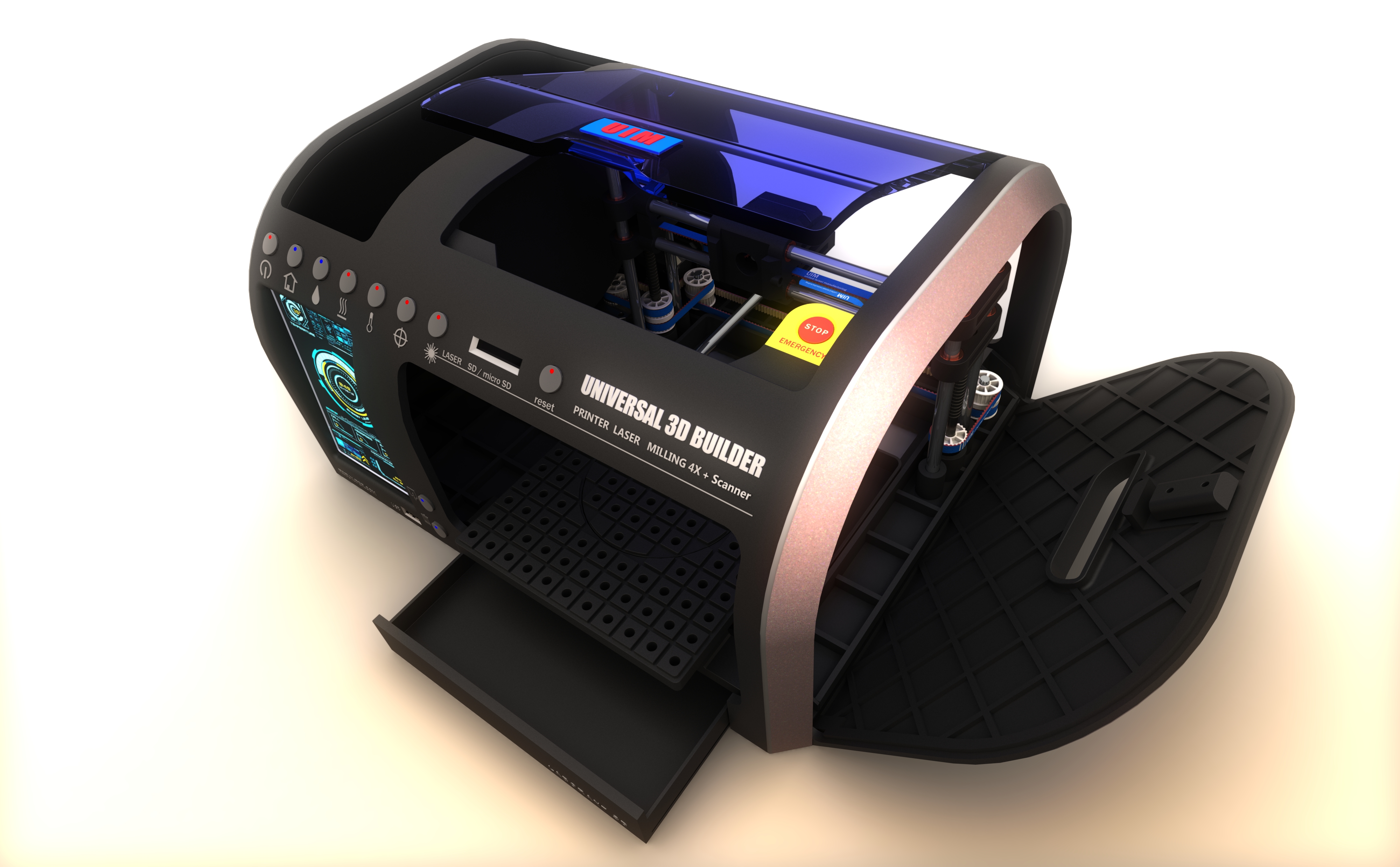 AutoRecover小型3D打印机结构