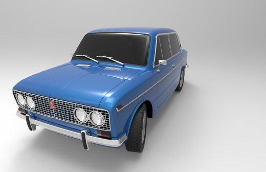 VAZ 2103轿车外形建模3D图纸 solidworks设计 附STEP格式缩略图