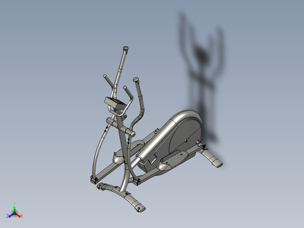 健身房标准椭圆机模型