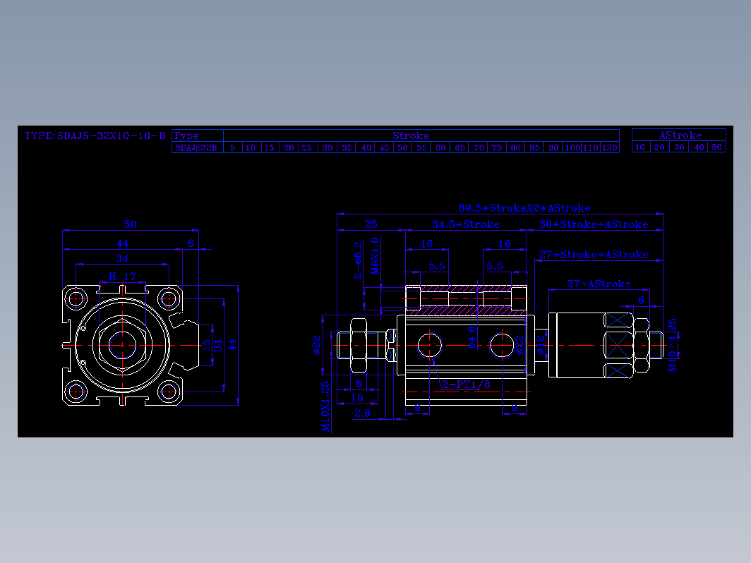 SDA气缸 83-SDAJ-32-SW