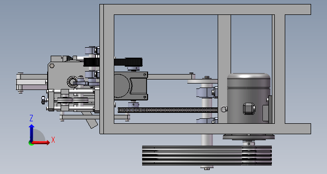 M2螺丝冷镦机三维SW+CAD