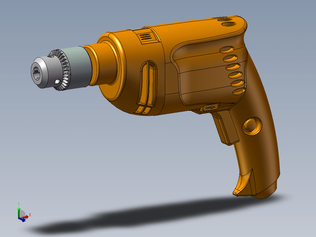 手电钻设计模型绘制
