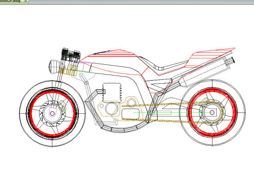 摩托车CAD