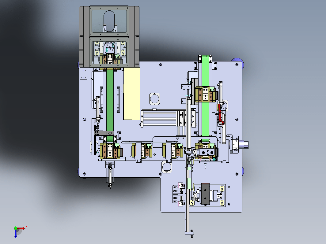 一种产线开治具下料设备