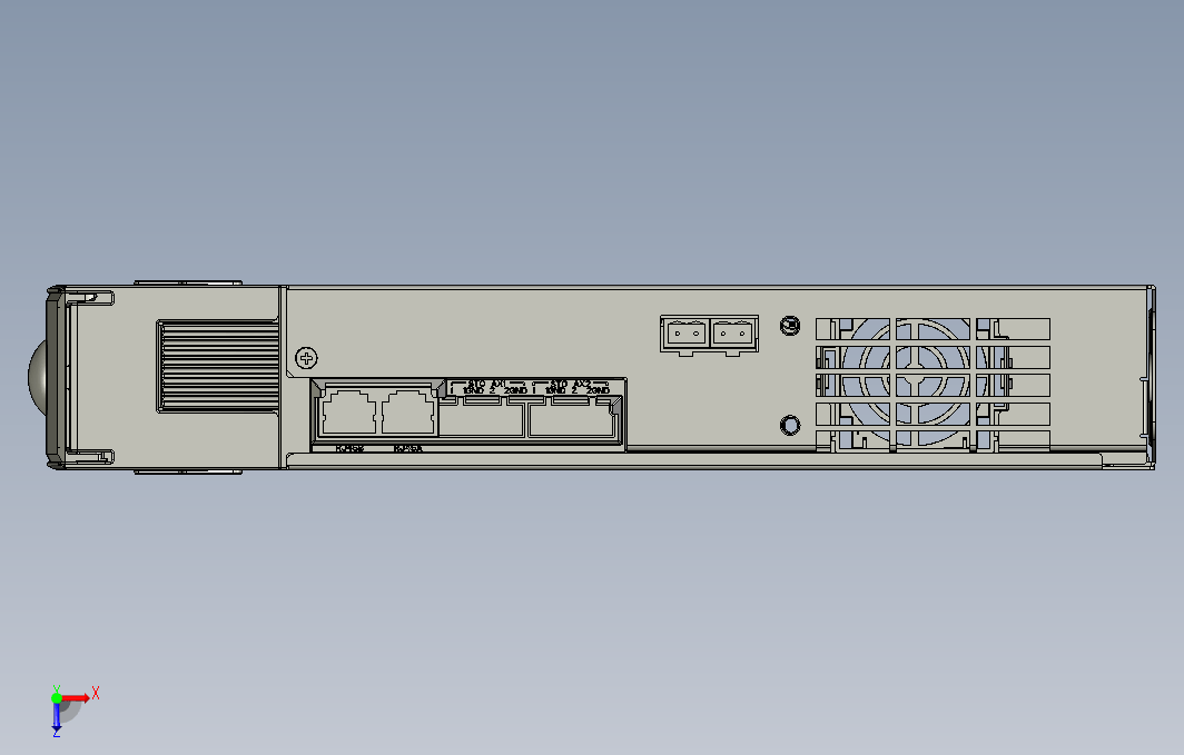 高性能多机传动驱动器STEP_B00(MD810-50M4TD5.5G210+整机外形图)