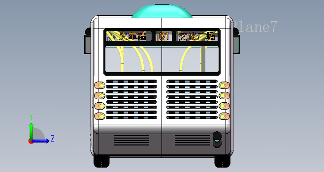 F0413-公交车模型设计图纸