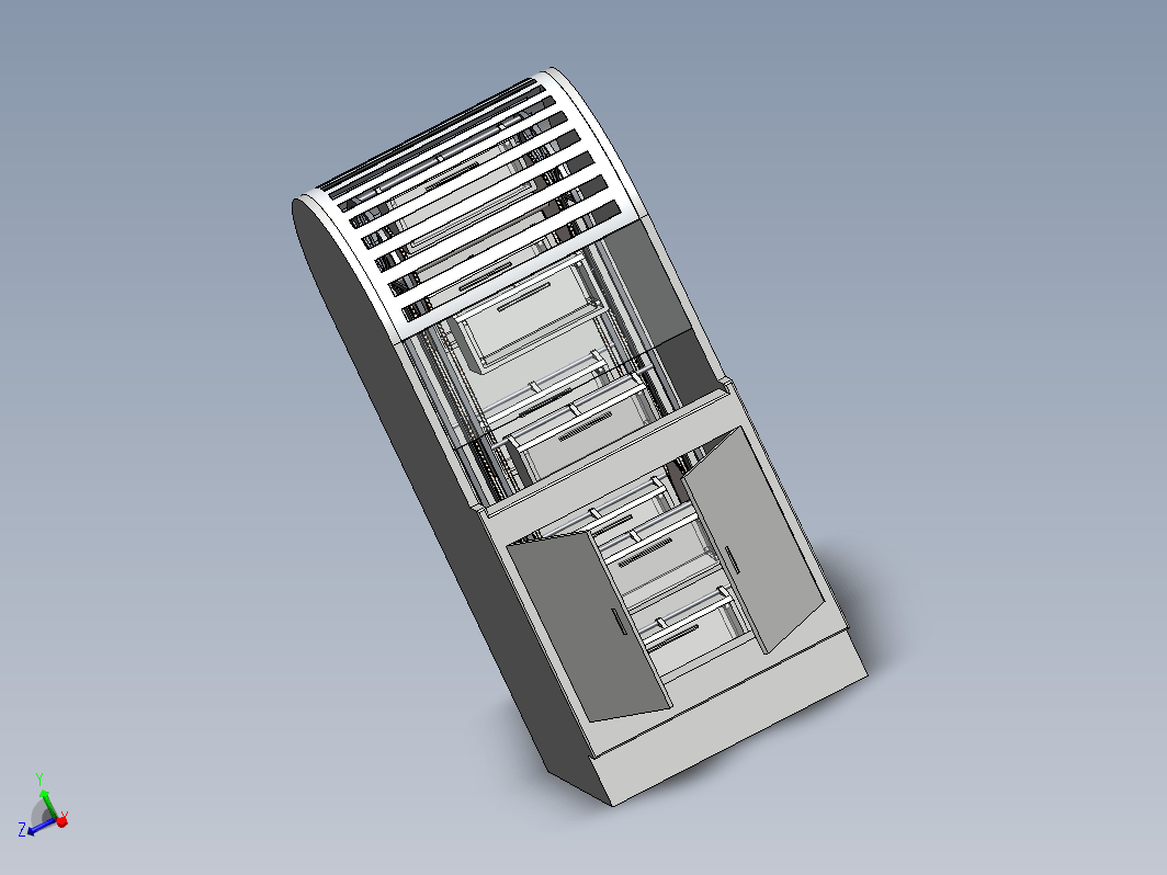 电子工具转盘柜