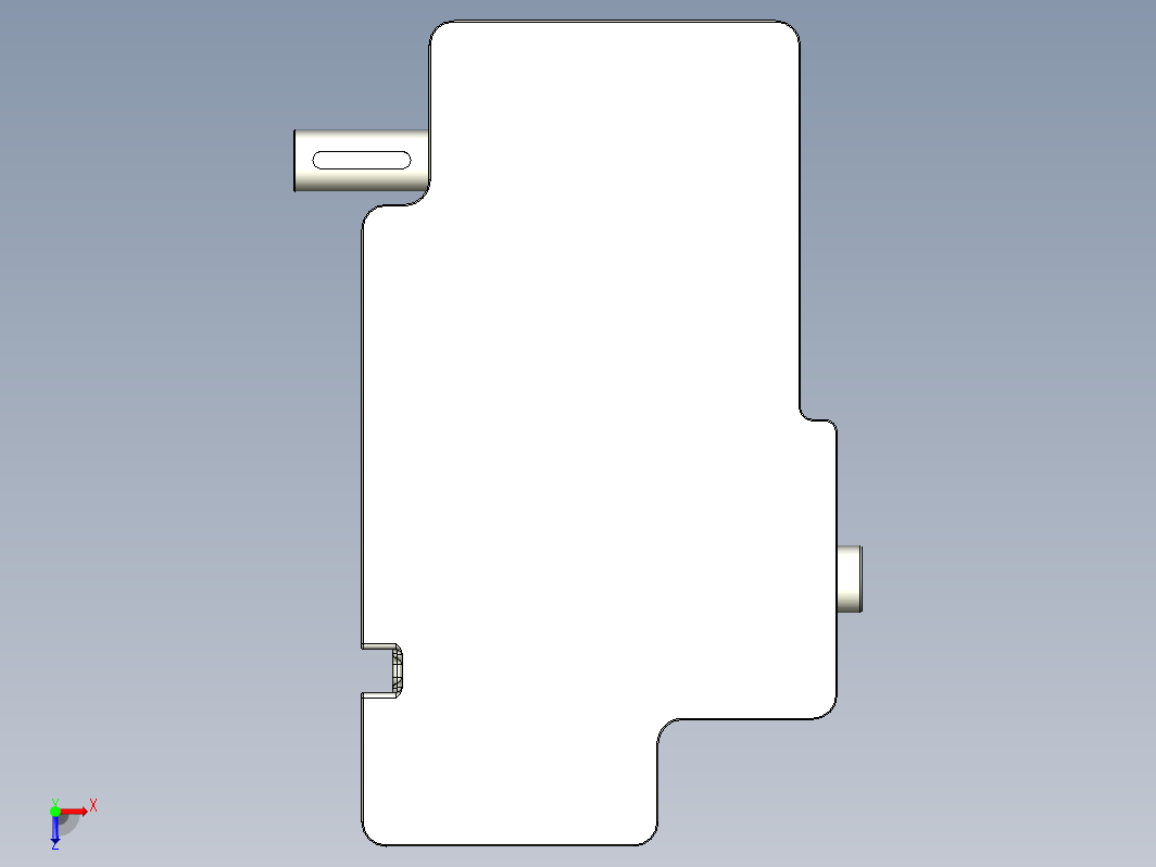 二级斜齿轮箱3D图纸