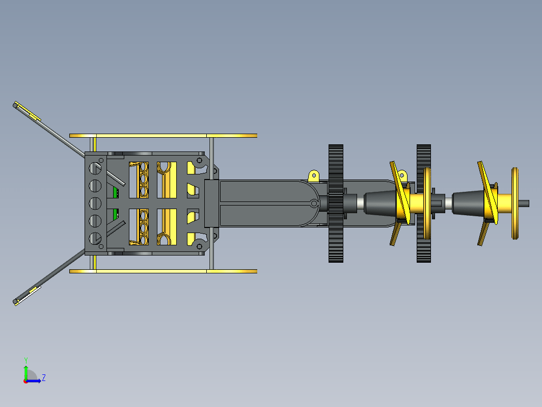 双旋翼旋式直升机玩具结构 Banana Tandem Heli