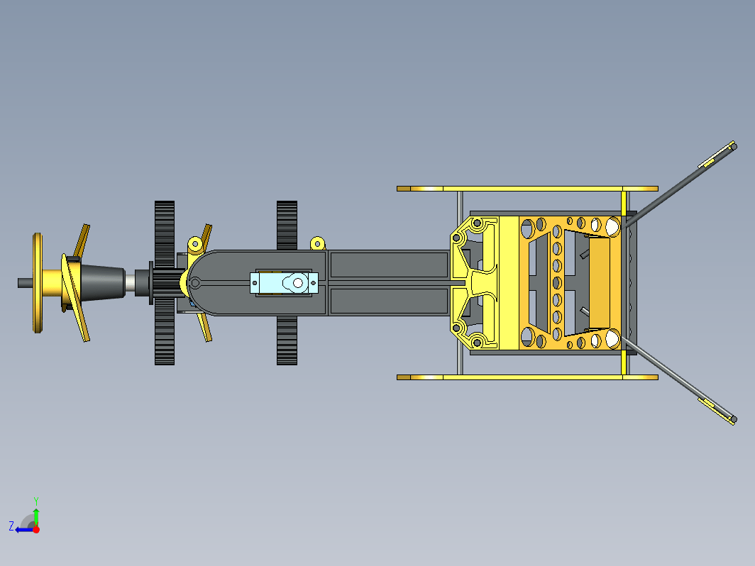 双旋翼旋式直升机玩具结构 Banana Tandem Heli