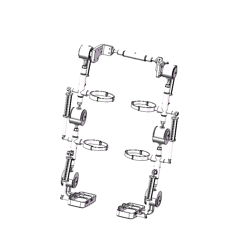下肢外骨骼机器人模型设计三维SW2016带参