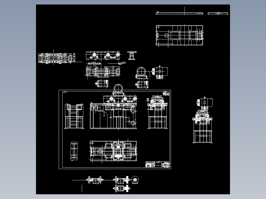 MJ03棍子排锯机CAD图纸