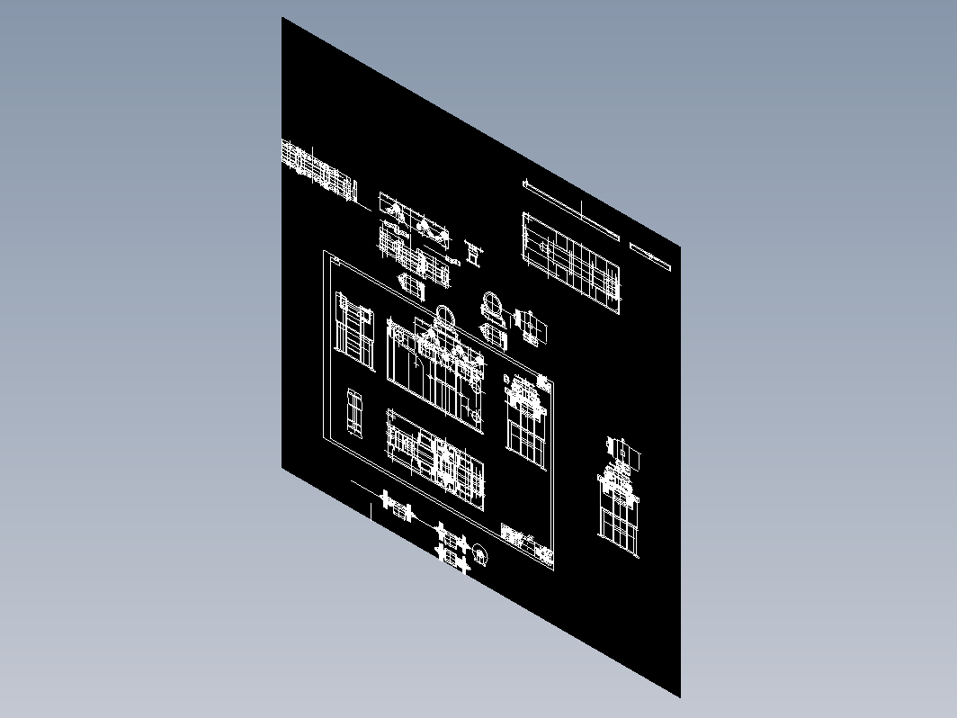 MJ03棍子排锯机CAD图纸