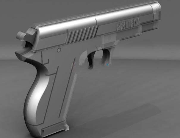 【2288】塑料子弹气手枪（BB弹气手枪）UG设计