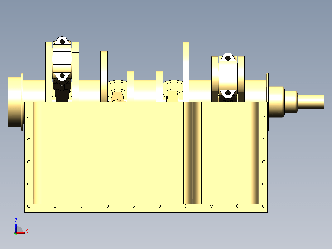 4缸内燃机内部结构展示模型