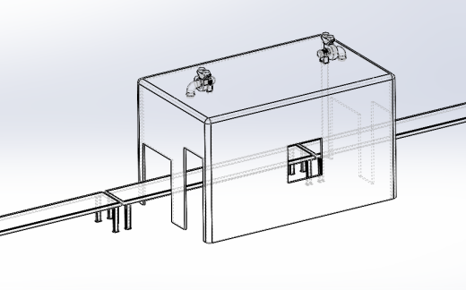  工厂产线作业房布局模型缩略图