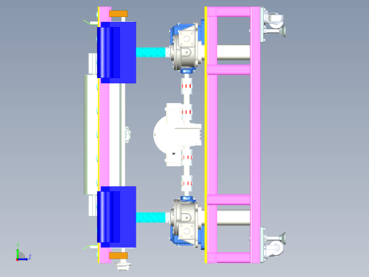 大型柔性升降与平移送料平台设备设计缩略图