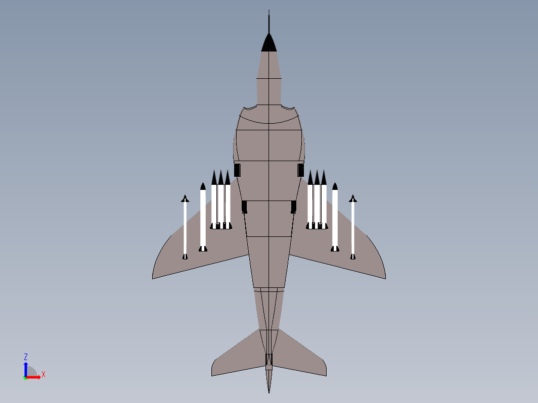 简易AV-8B Harrier战斗机外观玩具