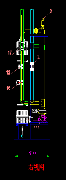 5支管式超滤膜机架图