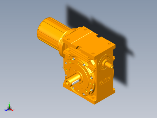 Rv蜗轮蜗杆减速器设计三维Step+CAD+说明书缩略图
