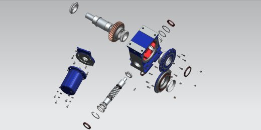 Rv蜗轮蜗杆减速器设计三维Step+CAD+说明书缩略图