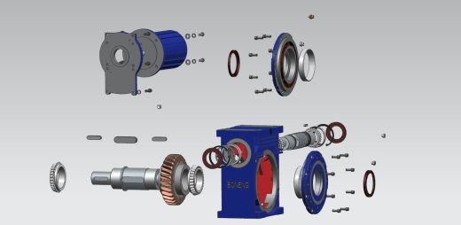 Rv蜗轮蜗杆减速器设计三维Step+CAD+说明书缩略图