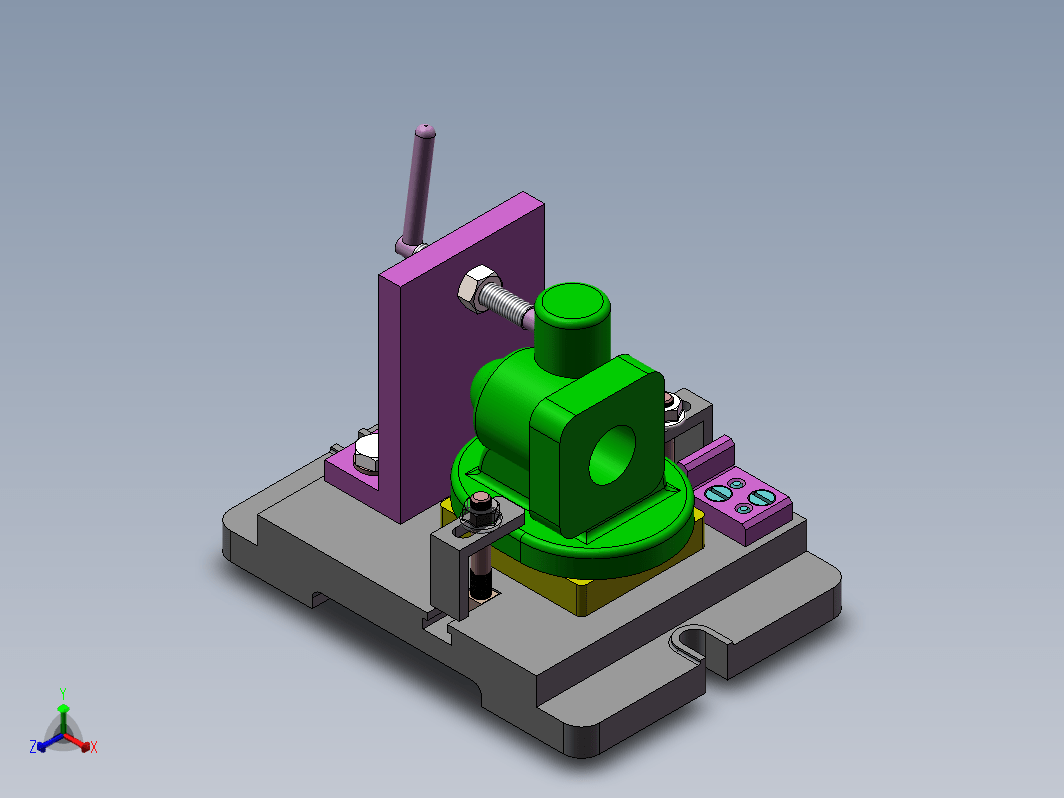 快速阀阀盖加工工艺及其专用夹具设计三维SW2018带参+CAD+说明书