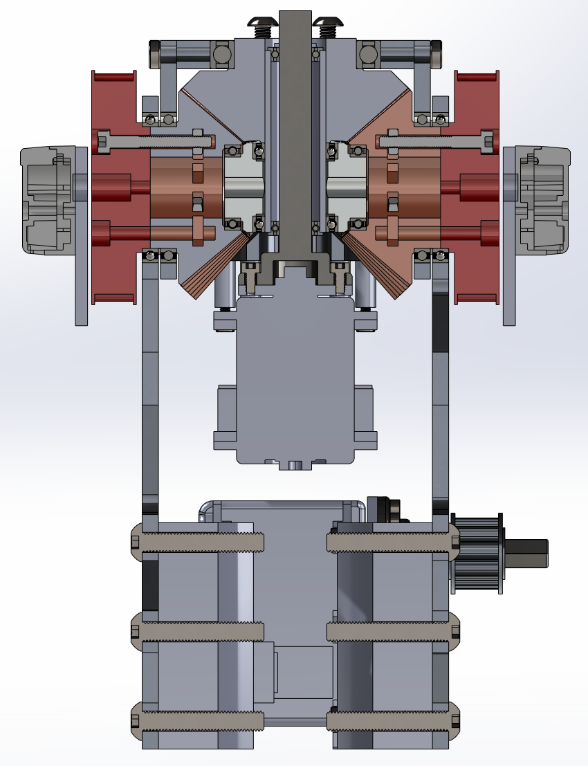 皮带传动差速器关节 Belt Drive Differential Wrist