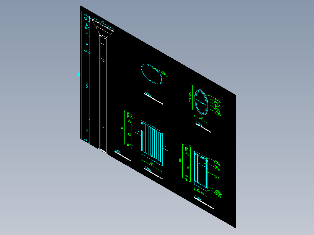 CAD施工图图集-26-景观灯柱