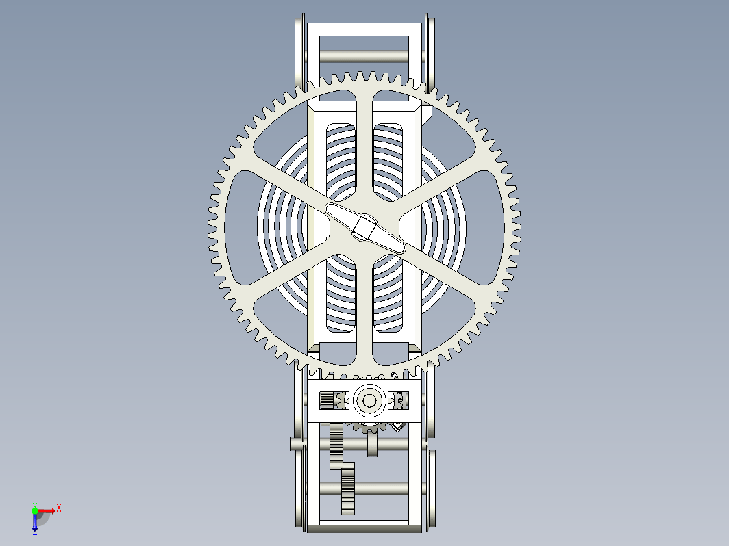 3D 打印发条 O 比例火车模型