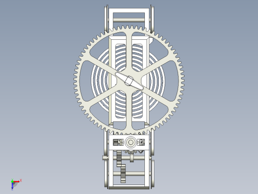 3D 打印发条 O 比例火车模型缩略图