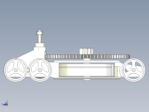 3D 打印发条 O 比例火车模型缩略图