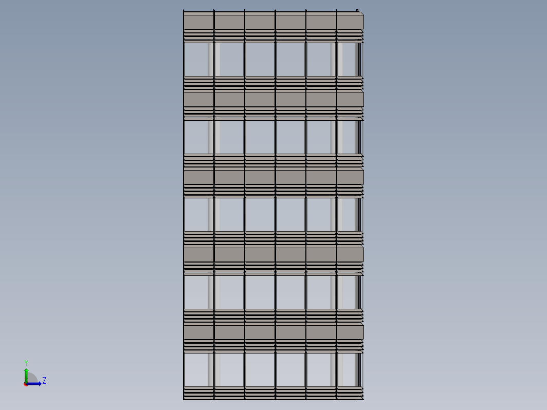 简易5层楼框架结构