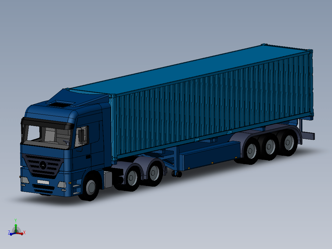 12m卡车（mb-truck container）