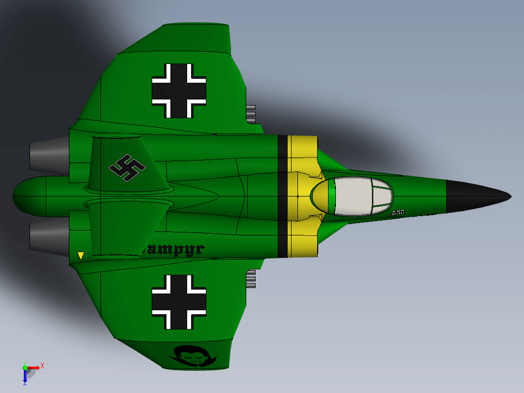 Me-328 Vampyr简易飞机