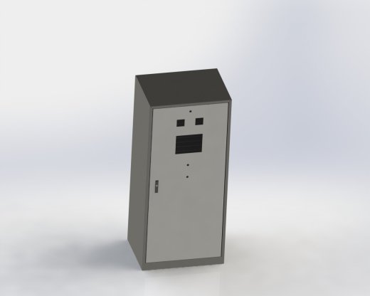 1800控制柜钣金框架