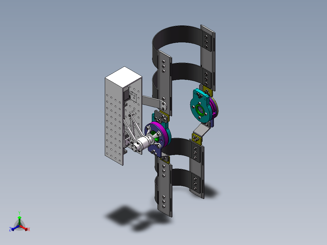 膝关节康复机器人三维SW2020带参+CAD+说明书