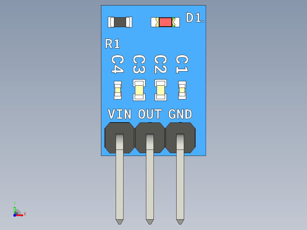 LDO模块AMS1117 3.3V 800mA 3pin