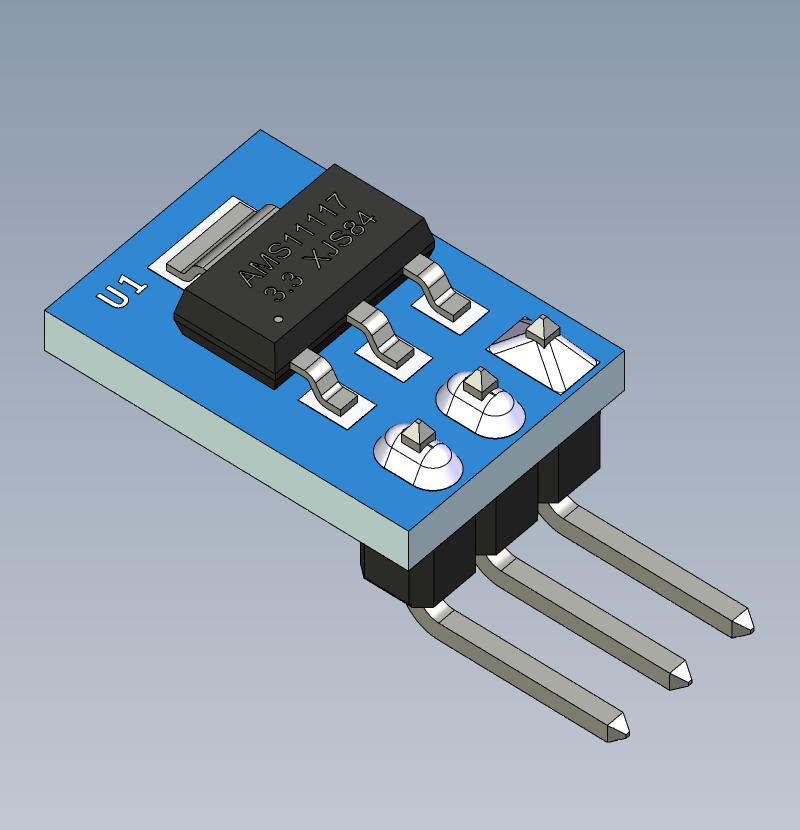 LDO模块AMS1117 3.3V 800mA 3pin