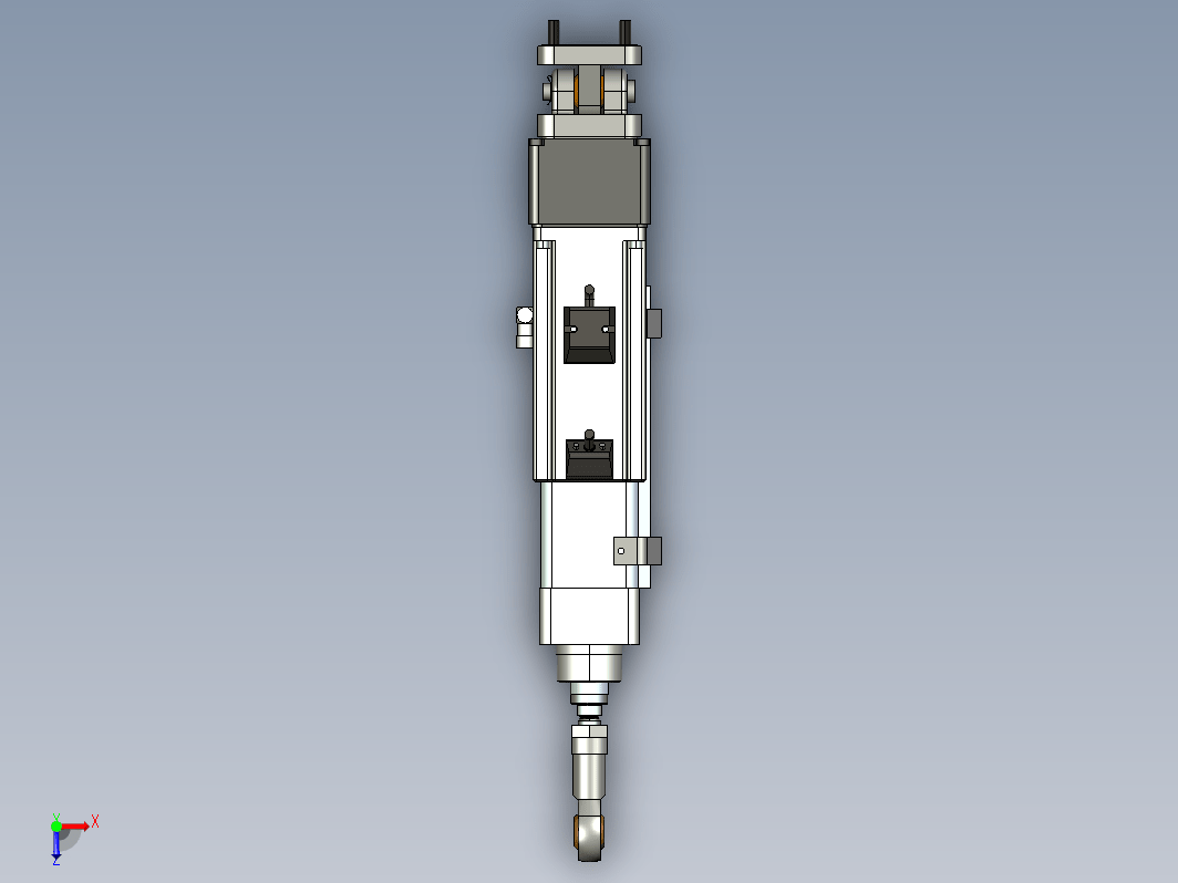 电动推杆3D结构图